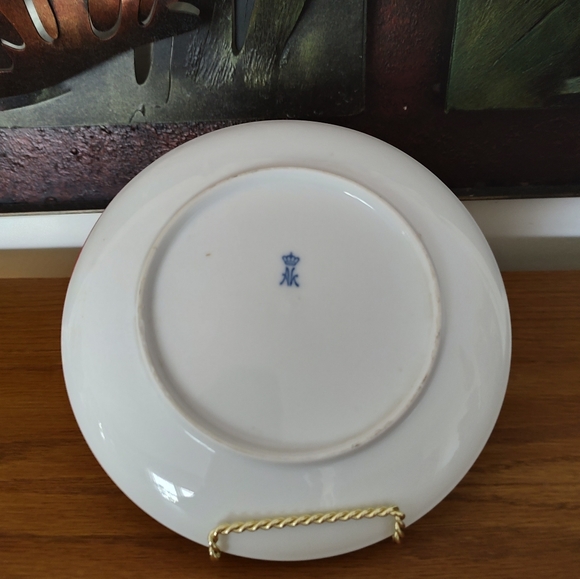 Vintage salad/desert porcelain plate Cat from Germany A. Kaiser company. - Picture 2 of 4